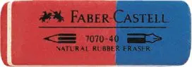 Gumica za brisanje kaučuk Faber-Castell 7070-40 187040 crveno-plava