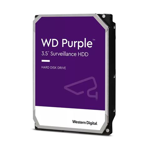 HDD Video Surveillance WD Purple 3TB CMR, 3.5, 256MB, SATA 6Gbps, TBW: 180
