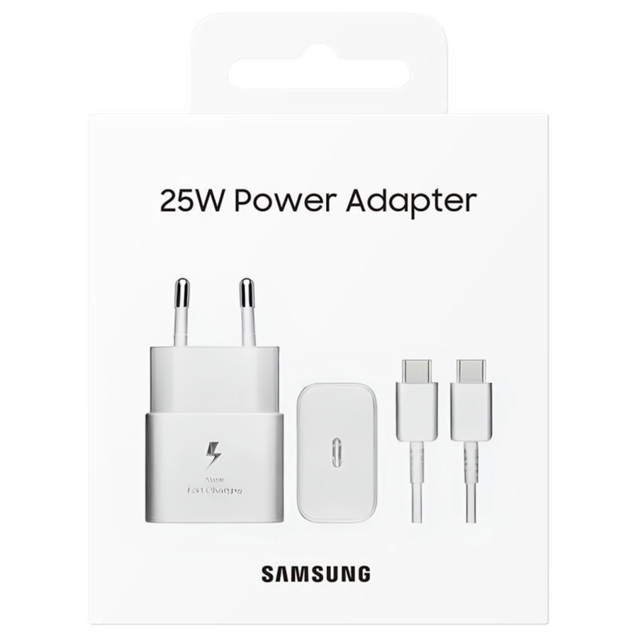 Adapter za napajanje SAMSUNG - kućni punjač Type-C 25W brzi GaN + kabel Type-C, bijeli, BLISTER Adapter za napajanje SAMSUNG - kućni punjač Type-C 25W brzi GaN + kabel Type-C, bijeli, BLISTER