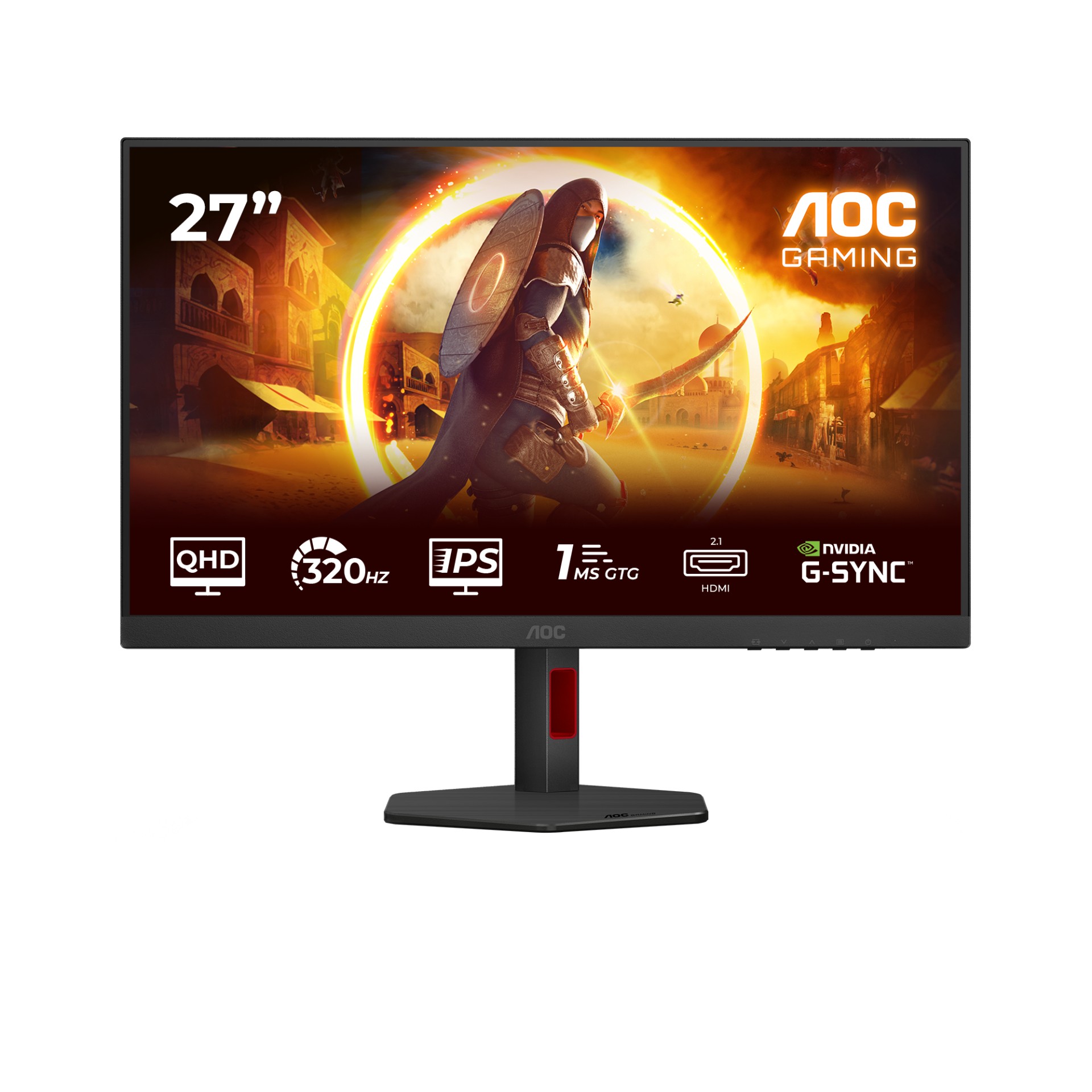 AOC Q27G4SRU, 27'', IPS, QHD, 320Hz, HAS, zvuč
