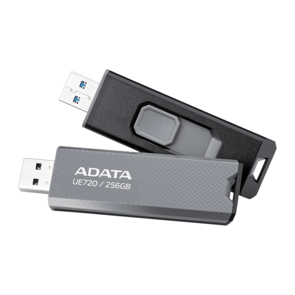 Adata UE720, 128GB, USB3.2 Gen 2, sivi