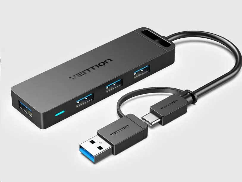 USB HUB VENTION 4-Port USB 3.0, Type C & USB 3.0 2-in-1 Interface 0,15m