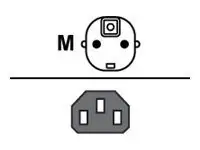 Kabel naponski ravni IEC320 C13 1.8m crni - ROLINE