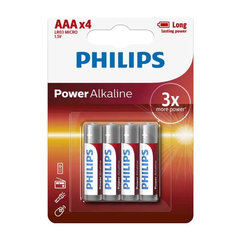 PHILIPS baterija LR03P4B/10