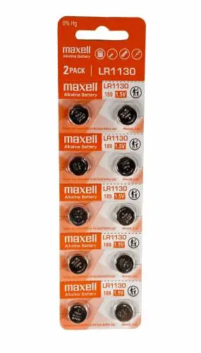 Maxell alk. dugm. baterija LR1130,10kom, 5x2