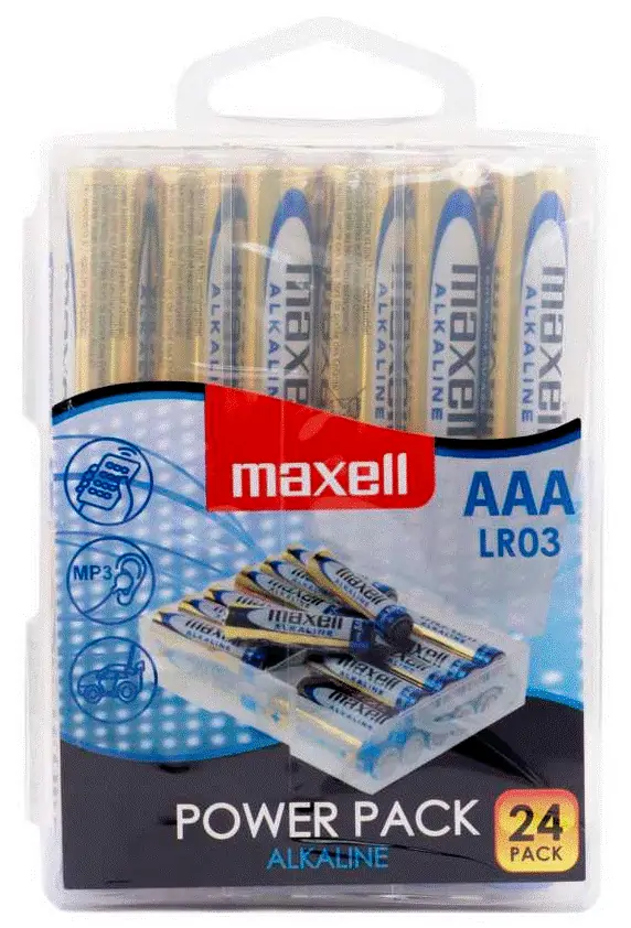 Maxell alkalne baterije LR-3/AAA, 24 komada, box