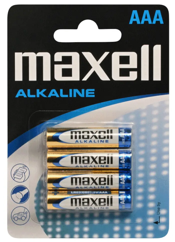 Maxell alkalne baterije LR-3/AAA, 4 komada