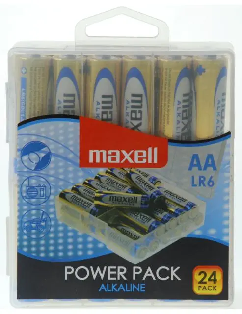 Maxell alkalne baterije LR-6/AA, 24 komada, box