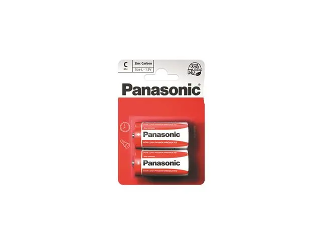 PANASONIC baterije R14RZ/2BP EU Zinc Carbon