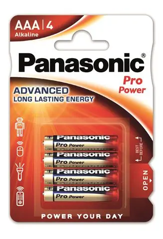 PANASONIC baterije LR03PPG/4BP Alkaline Pro Power