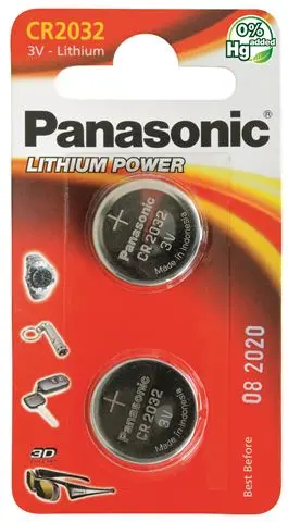 PANASONIC baterije CR-2032EL/2B Lithium Coin