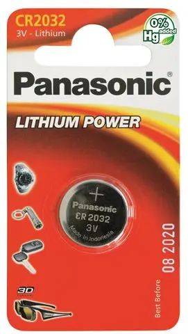 PANASONIC baterije CR-2032EL/1B Lithium Coin