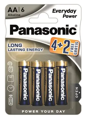 PANASONIC baterije LR6EPS/6BP 4+2F