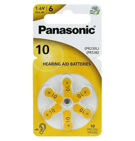 PANASONIC baterije PR230/6LB, Zinc Air