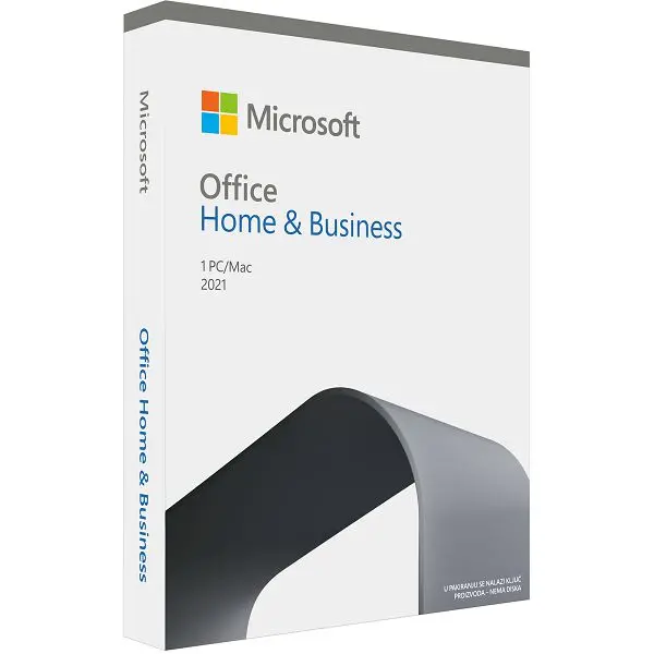 Software MICROSOFT Office 2021 Home and Business Medialess CRO