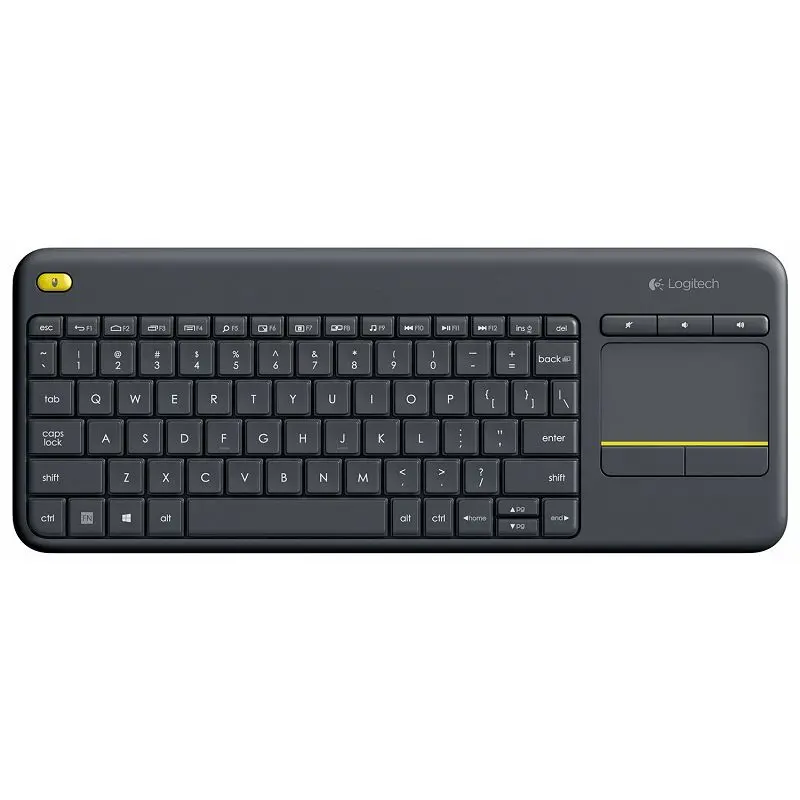 Tipkovnica LOGITECH K400+ Wireless Touch - Black