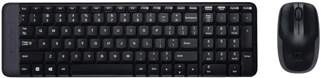 Tipkovnica LOGITECH MK220 Wireless Desktop (tipkovnica+miš) crna
