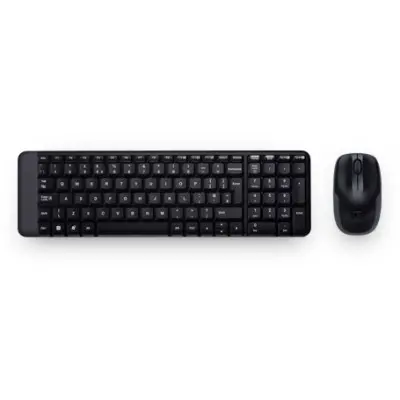 Tipkovnica LOGITECH MK220 Wireless Desktop (tipkovnica+miš) crna