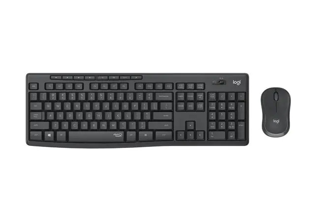 Tipkovnica LOGITECH MK295 Silent Wireless Desktop (tipkovnica+miš) - crna