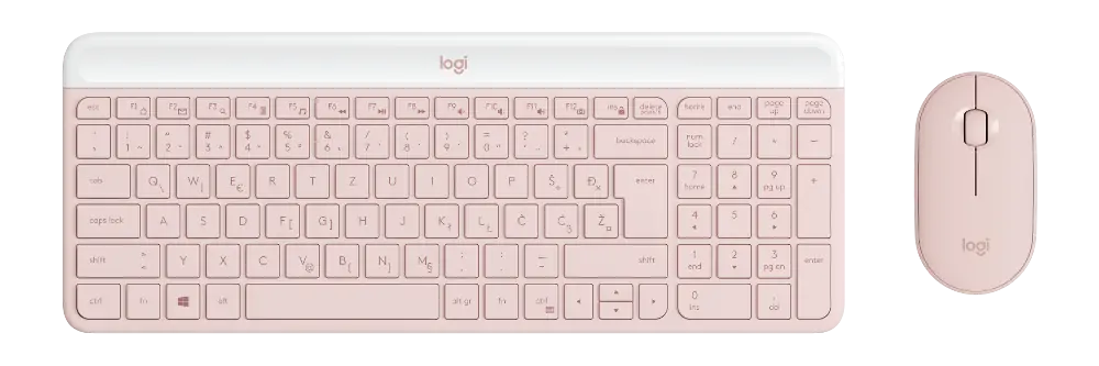 Tipkovnica LOGITECH MK470 Wireless Desktop (tipkovnica+miš) Rose