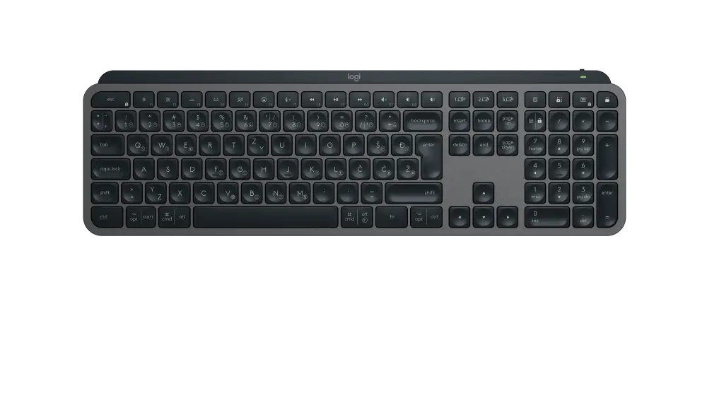 Tipkovnica LOGITECH MX Keys S Advanced Wireless Illuminated - graphite