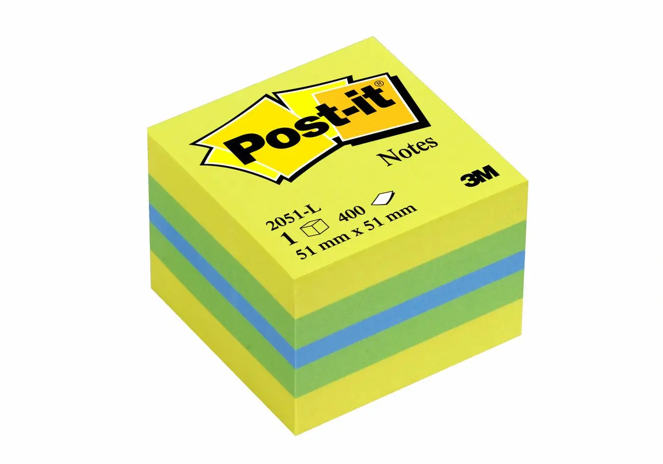 Blok samoljepljivi  51x51mm 400 listova Post-it 3M 2051L