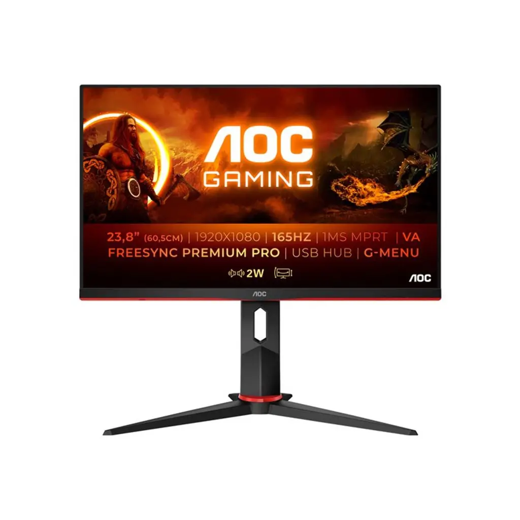 AOC 24G2SPU, 24", DP, 2xHDMI, HAS, 165Hz, 4xUSB3.2