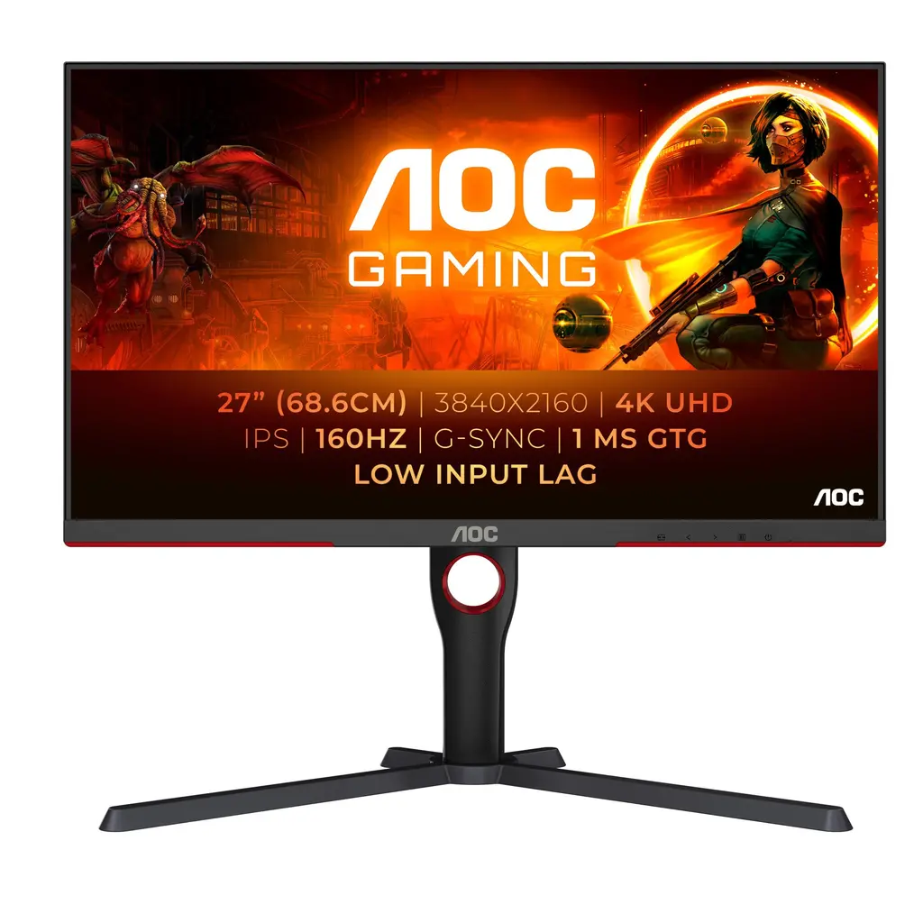 AOC U27G3X, 27" 2xHDMI, 2xDP, 4K, 160Hz, 1ms, GSyn