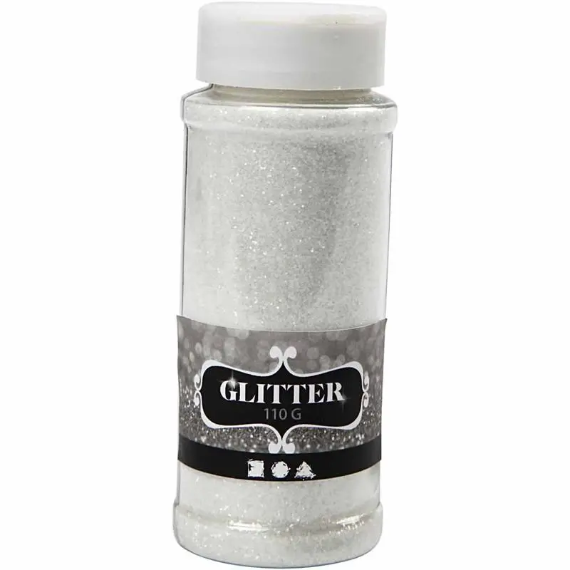 Glitter metalik u prahu 110g srebrni