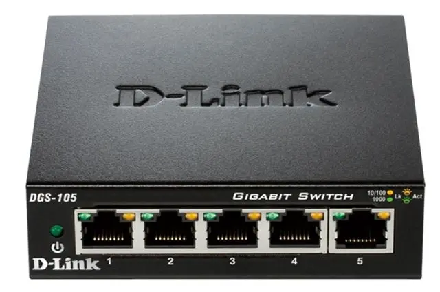 D-Link switch neupravljivi, DGS-105/E (metalno kućište)