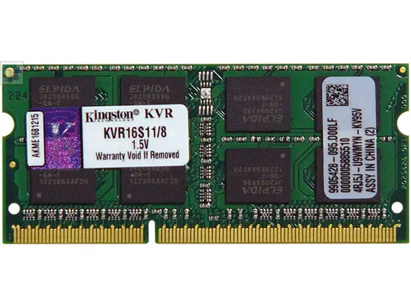 MEM SOD DDR3 8GB 1600MHz KIN ValueRAM KVR16S11/8