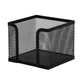 Kocka za papir žičana 95x95x80mm crna Q-Connect