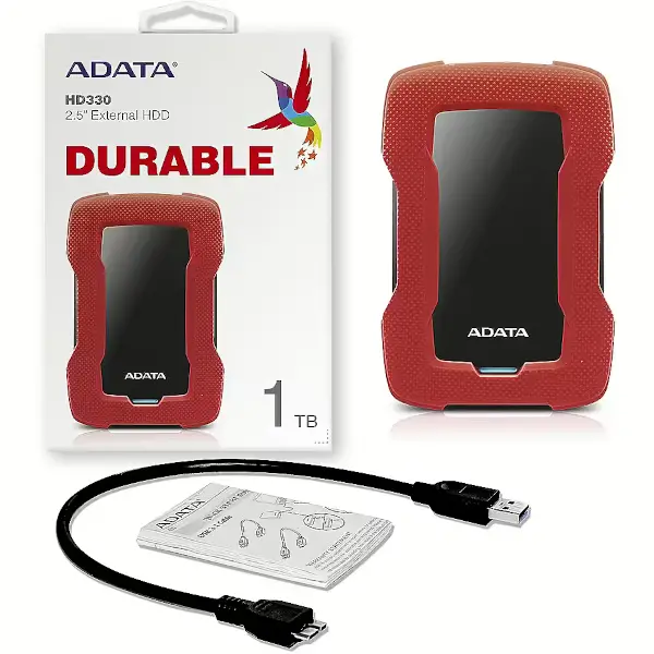 Vanjski tvrdi disk 1TB HD330 USB 3.2 Crno/Crveni Vanjski tvrdi disk 1TB HD330 USB 3.2 Crno/Crveni