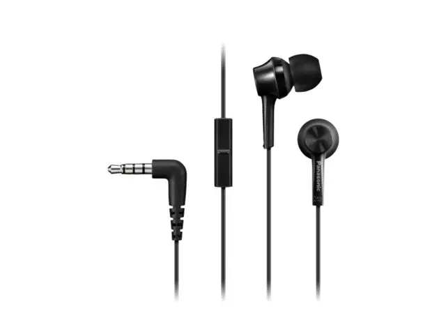 PANASONIC slušalice RP-TCM115E-K crne, in ear, mikrofon