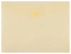 Kuverta s gumbom pp Donau C5 240x186mm žuta prozirna