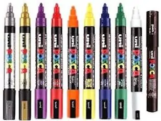 Marker permanentni Uni Posca PC-5M 1,8-2,5mm zlatni