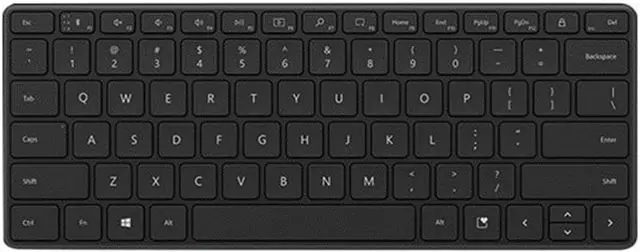 MS Compact Bluetooth Keyboard Black, 21Y-00030