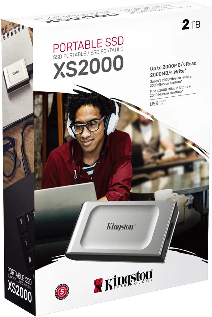 SSD EXT 2TB XS2000 Kin USB-C