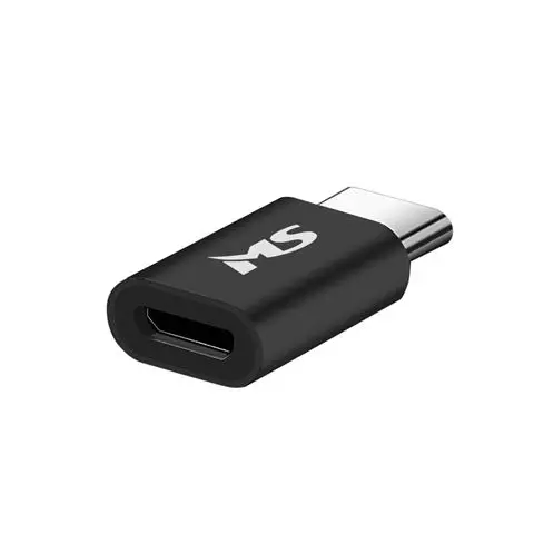 MS ADAPTER microUSB -> TYPE C, MS, crni