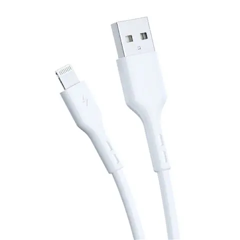 MS CABLE 2.4A fast charging USB-A 2.0-> LIGHTNING, 2m, MS, bijeli
