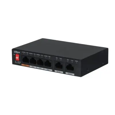 Dahua DOD Switch 6 port 4 PoE Unamanaged, PFS3006-4ET-60-V2