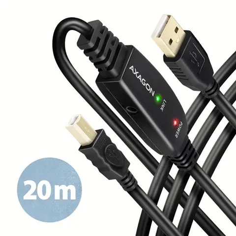 CC USB AM 2.0 -> USB AF, Aktivni produžni, 20m, ADR-220B AXA