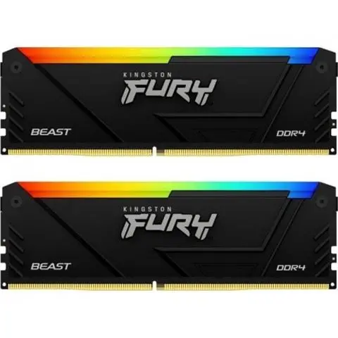 MEM DDR4 16GB (2x8) 3200MHz FURY Beast RGB KF432C16BB2AK2/16