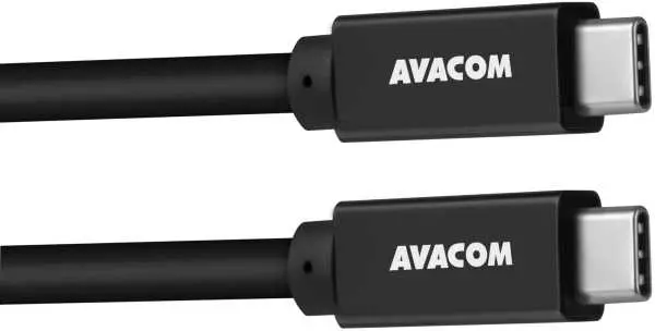 Avacom kabel 2 x Type-C 60W 100cm crni