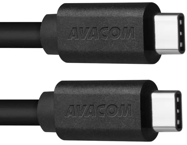 Avacom kabel TPCC-P10B 2xType-C crni 100cm