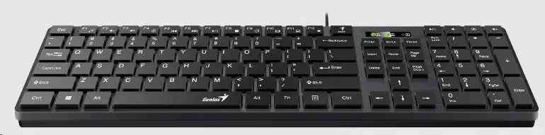 Genius SlimStar 126, tipkovnica, USB, crna