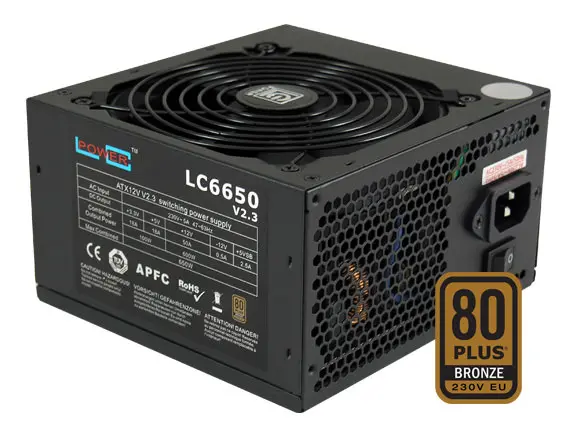 LC-Power napajanje LC6650 V2.3, 650W, 80+Bronze