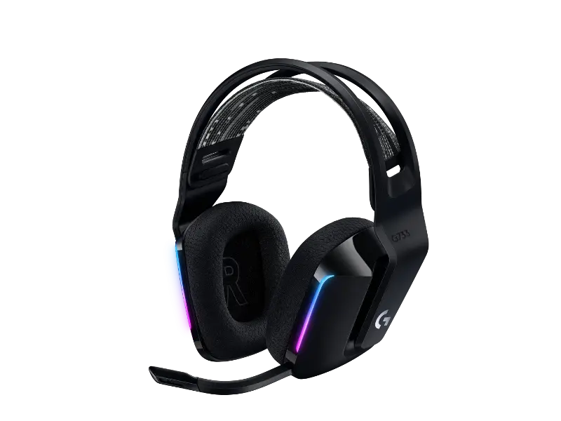 Logitech G733 gaming slušalice s mikrofonom, crna