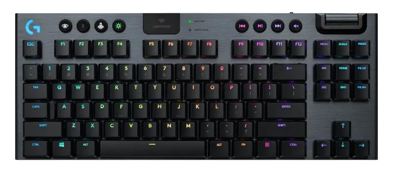 Logitech G915 TKL, meh. tipkovnica, tactile, crna