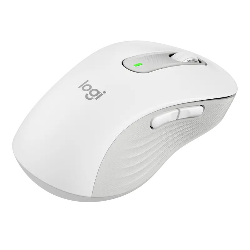 Logitech M650 L, bežični miš, bijeli, za ljevake